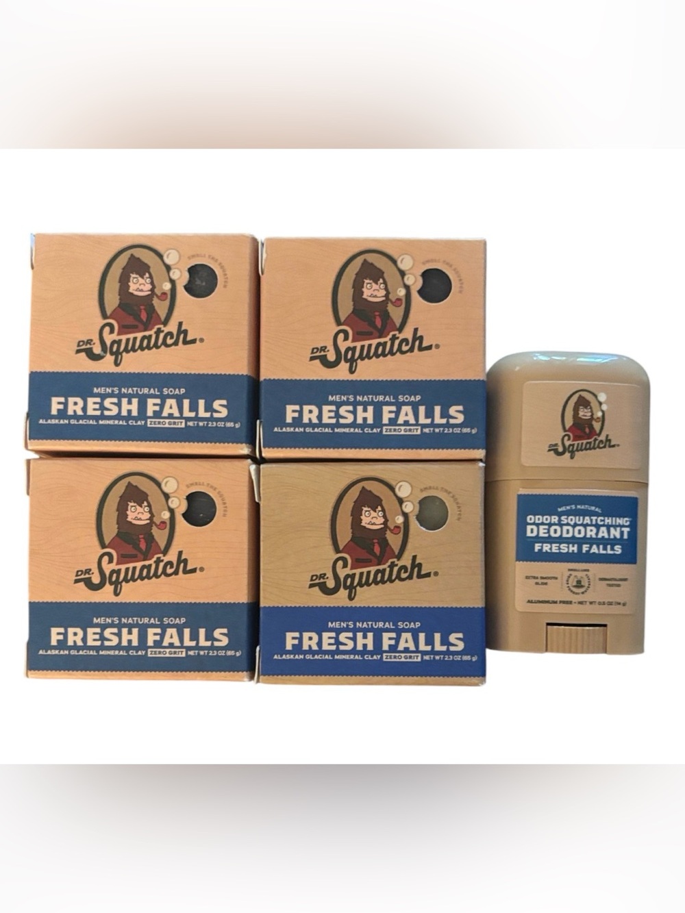 Dr. Squatch | Travel Bundle Fresh Falls | Soap & Deodorant Men’s On The Go